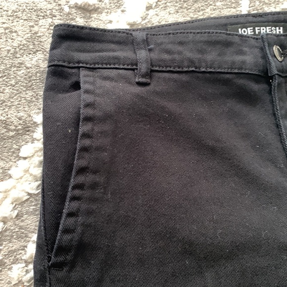 Joe Fresh Black Cropped Wide Leg Jeans size 30 - Picture 9 of 14